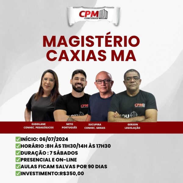 TURMA MAGISTÉRIO CAXIAS MA