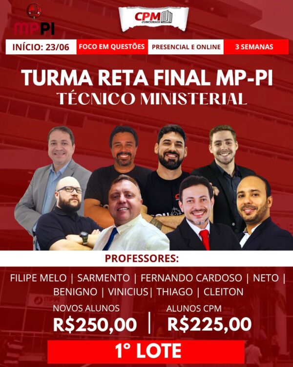Turma Reta Final MP-PI (Técnico Ministerial)