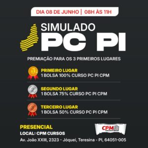 Simulado PC PI - CPM Concursos