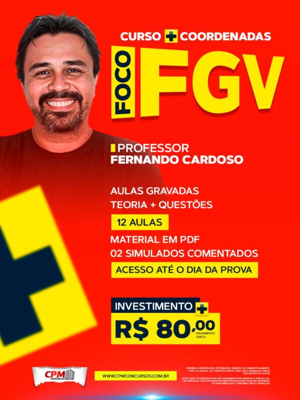 Curso Mais Coordenadas Foco na Banca FGV