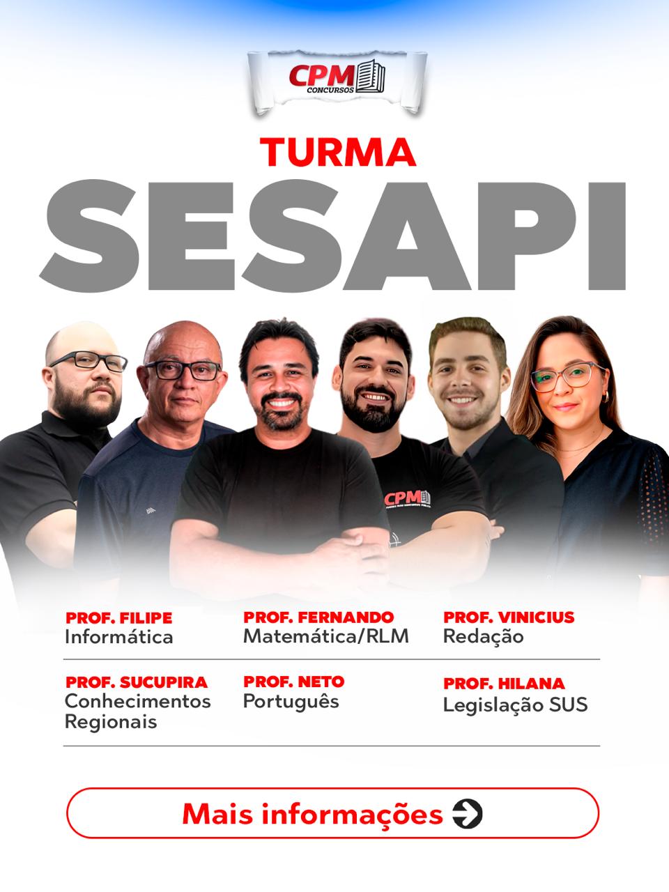Nova Turma SESAPI Semanal