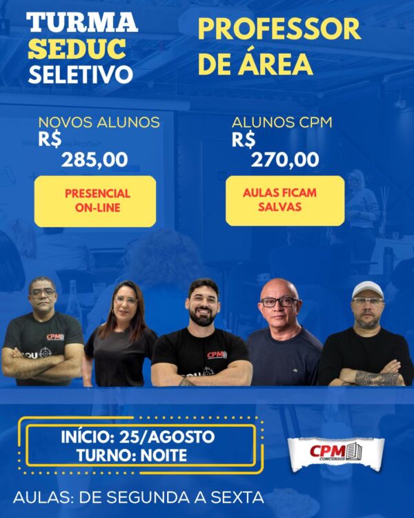TURMA SELETIVO SEDUC