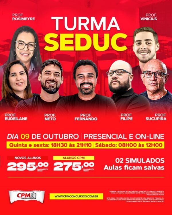 TURMA SEDUC LANÇAMENTO