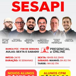 Turma SESAPI - Banca FCC (Final de Semana)