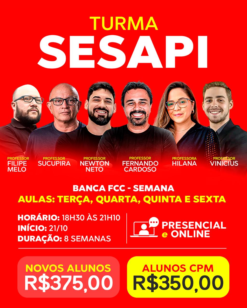Turma SESAPI – Banca FCC