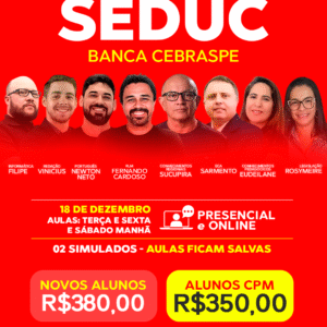 Turma SEDUC (Banca Cebraspe)