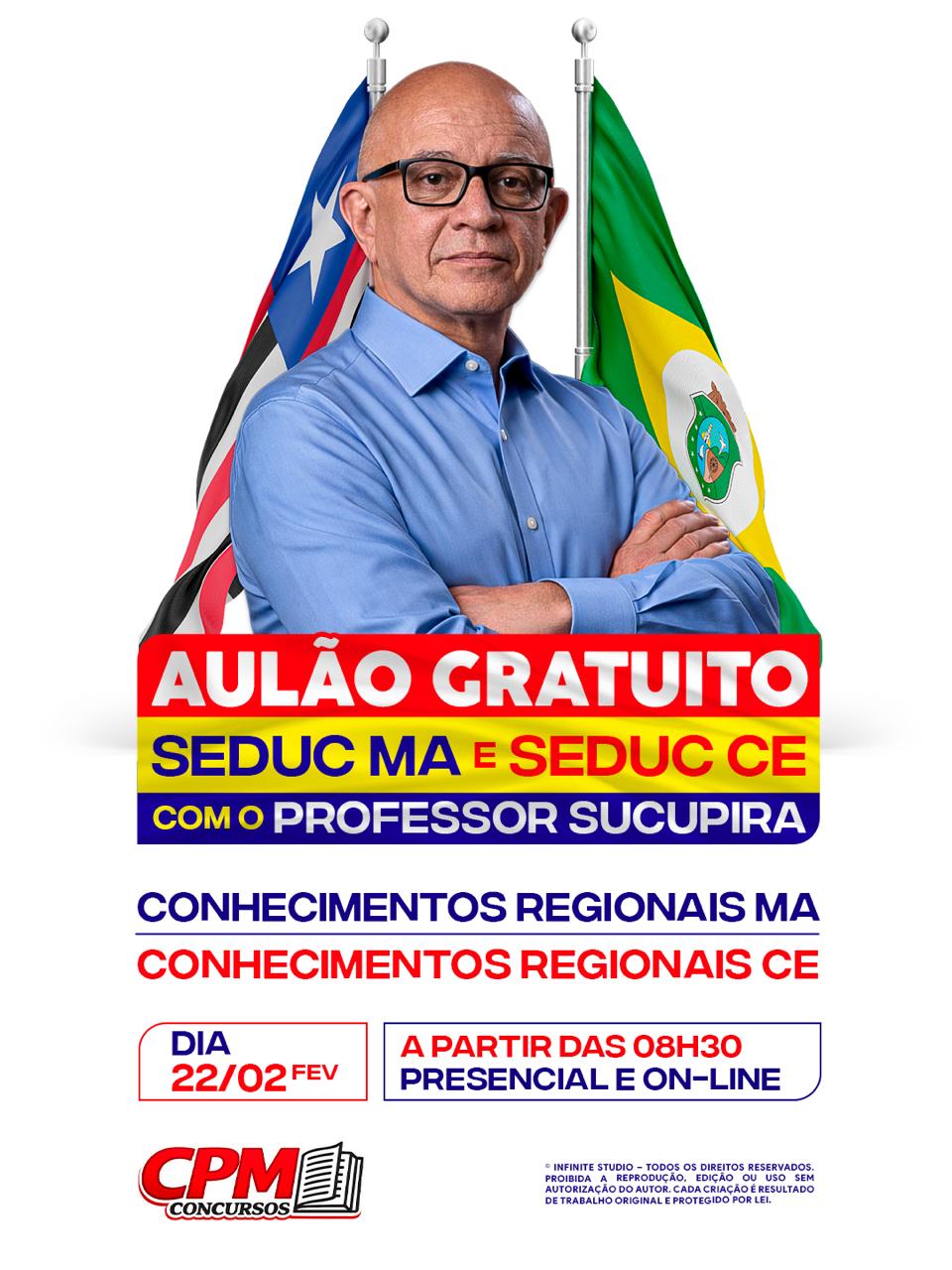 Aulão Gratuito SEDUC MA e SEDUC CE