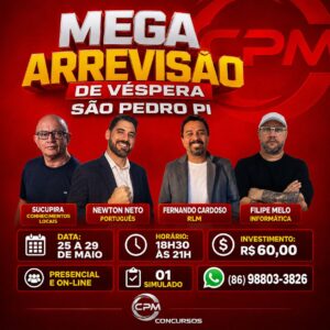 MEGA REVISÃO DE VÉSPERA SÃO PEDRO PI