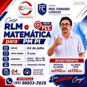 RLM e Matemática para PMPI