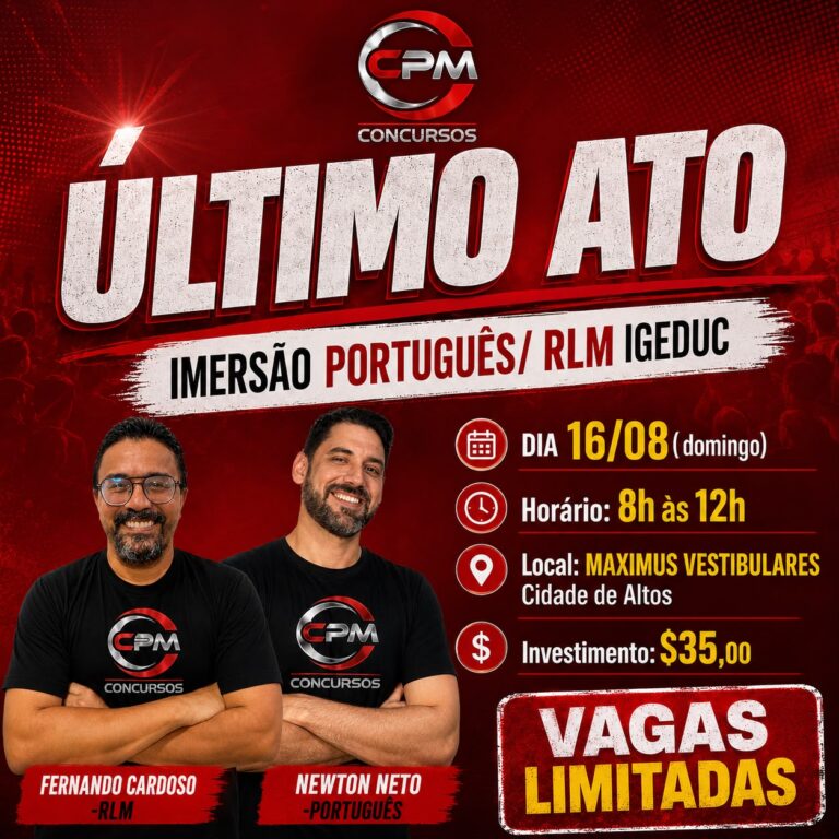 ÚLTIMO ATO IGEDUC – IMERSÃO PORTUGUÊS/RLM